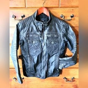 Buckle black boys bomber jacket